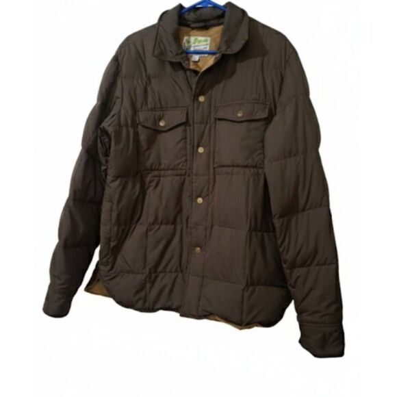 Eddie Bauer Other - Eddie Bauer mens large brown jacket puffer goose down YUKON ARISTOCRAT PREMIUM